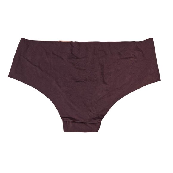 Auden Cheeky Invisible Edge Underwear Size Large Burgundy Seamless Underwear - Picture 2 of 5